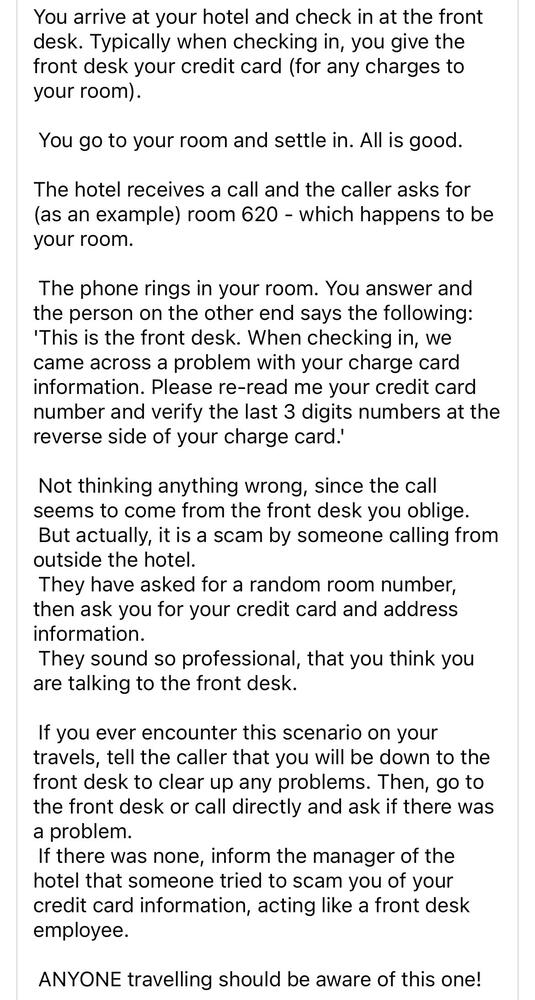Scam Message